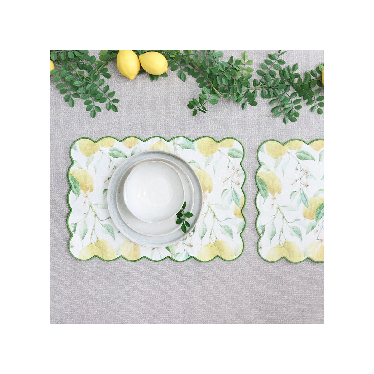 Fresh Lemon Printed Placemat Set Of 4 Yellow