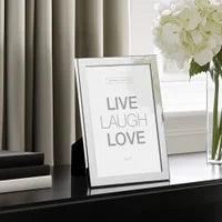 Plated Gold Metal 5x7" Photo Frame