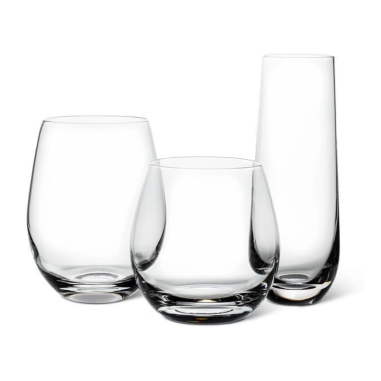 Stemless White Wine Glass with Laser Cut Rim