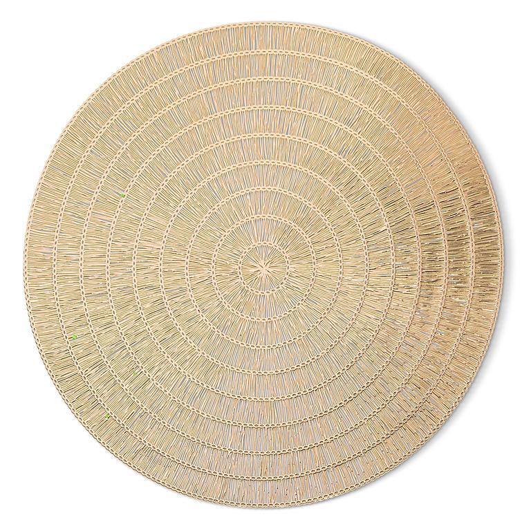 Round Placemat Gold