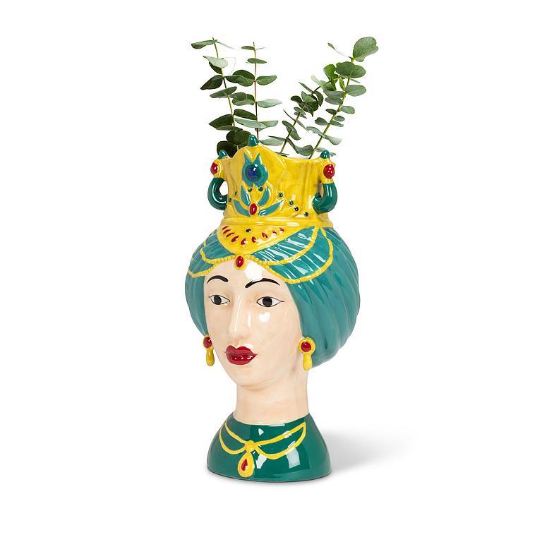 Fancy Crowned Woman Vase