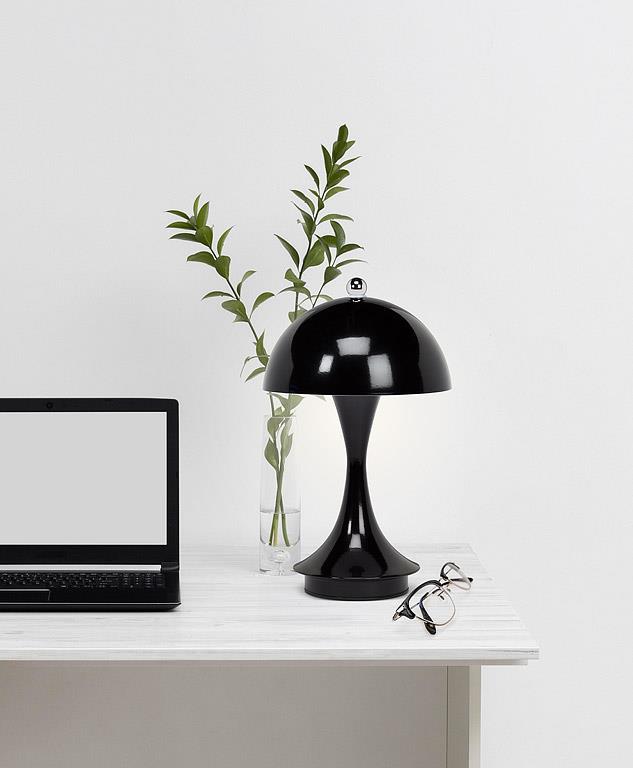 Dome Shade LED Lamp black