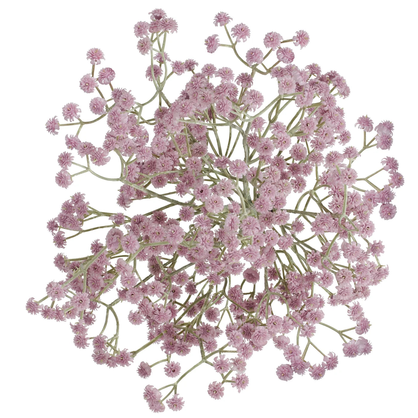 Baby's Breath Faux 25 Inch Length 4 Stem Bouquet - Purple