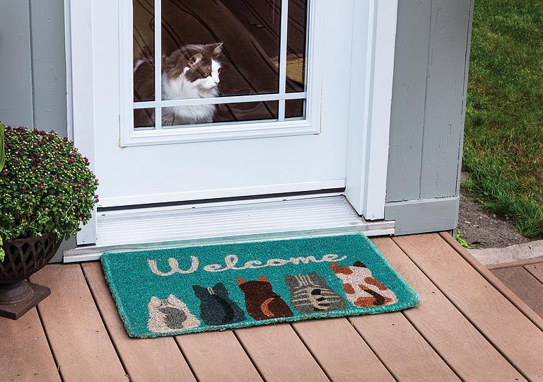 Cat Welcome Doormat-18X30"L