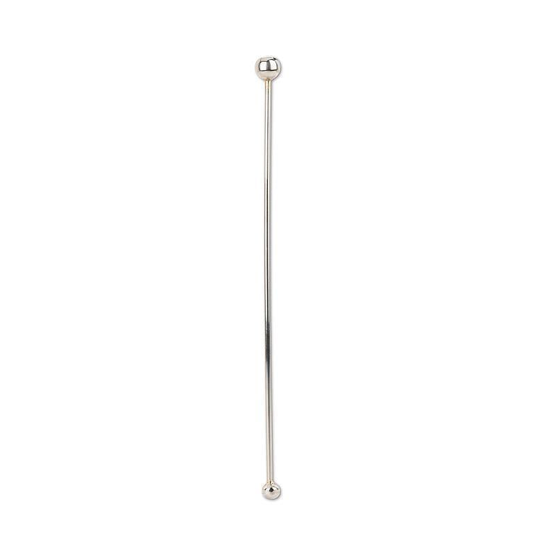 Silver Ball Swizzle Stick-7.5"L