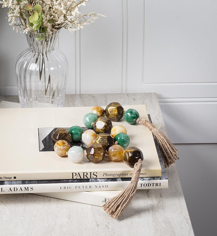 Organic Smooth Bead Garland