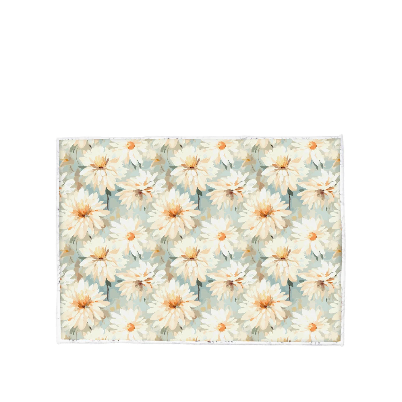 Watercolor Daisy Printed Drying Mat Multi