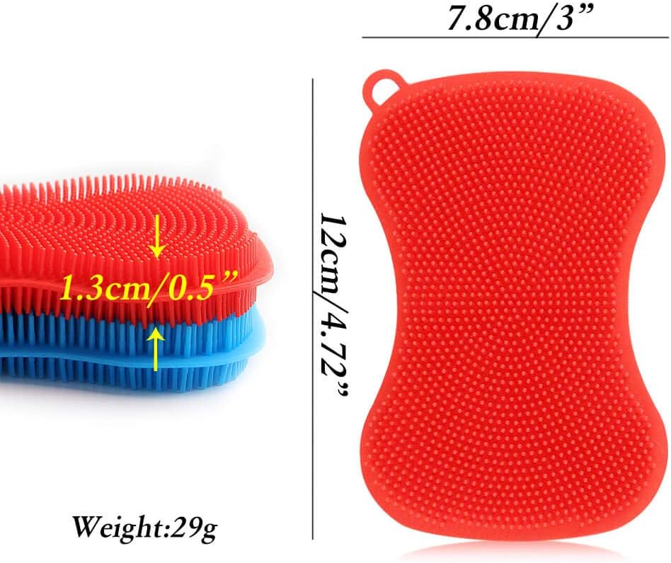 Silicone scrubber sponge