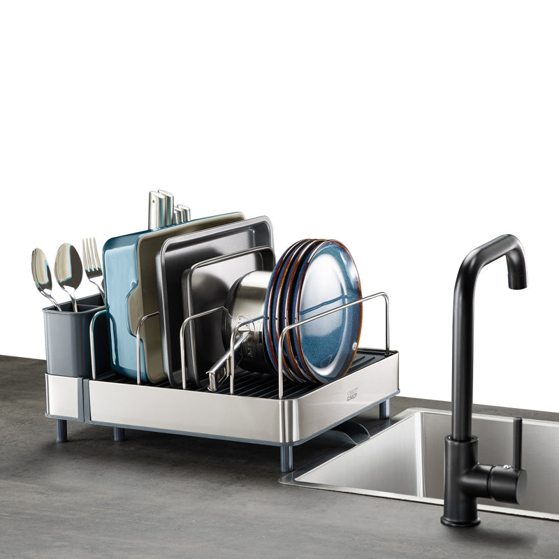 Extend Max Steel Dish Rack Grey