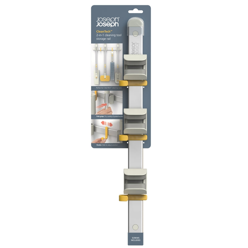 CleanTech Wall-Mounted Pole & Tool Organizer