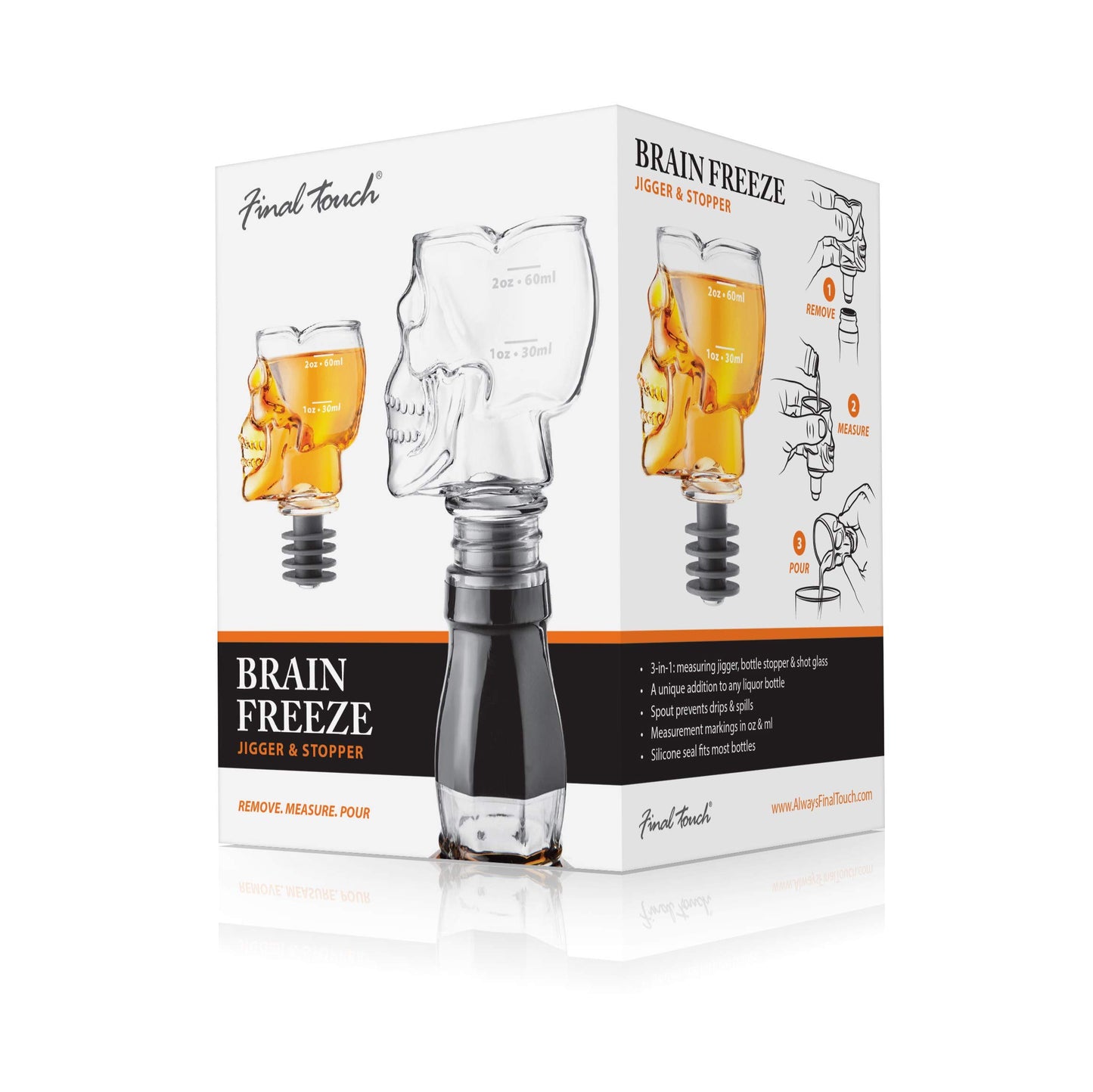SKULL HEAD JIGGER STOPPER - TUBE