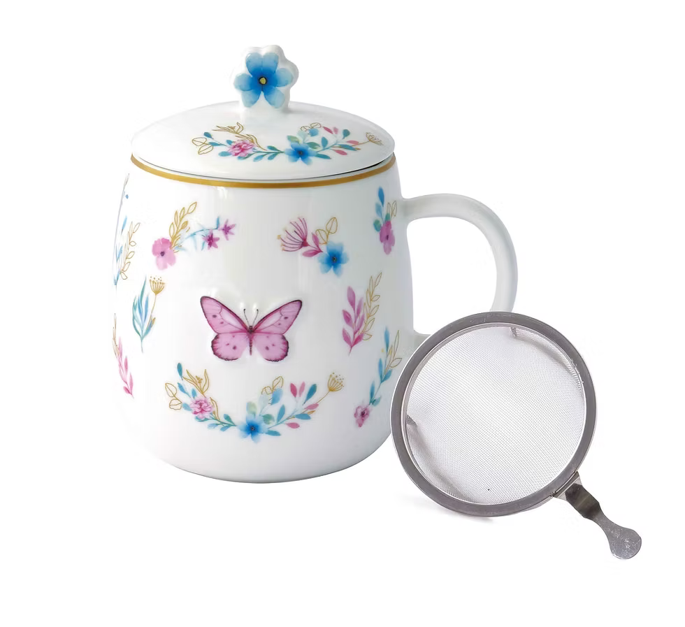 Fancy Garden 450ml Infuser Mug