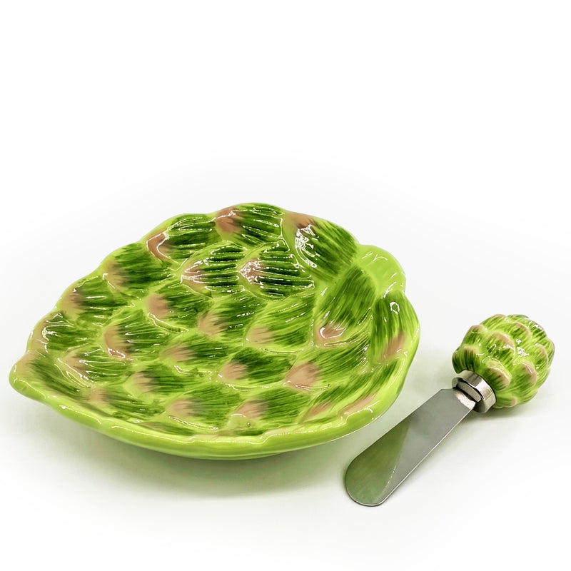 ARTICHOKE Dip Bowl and Spreader