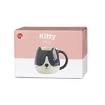 KITTY MUG-BLACK & WHITE