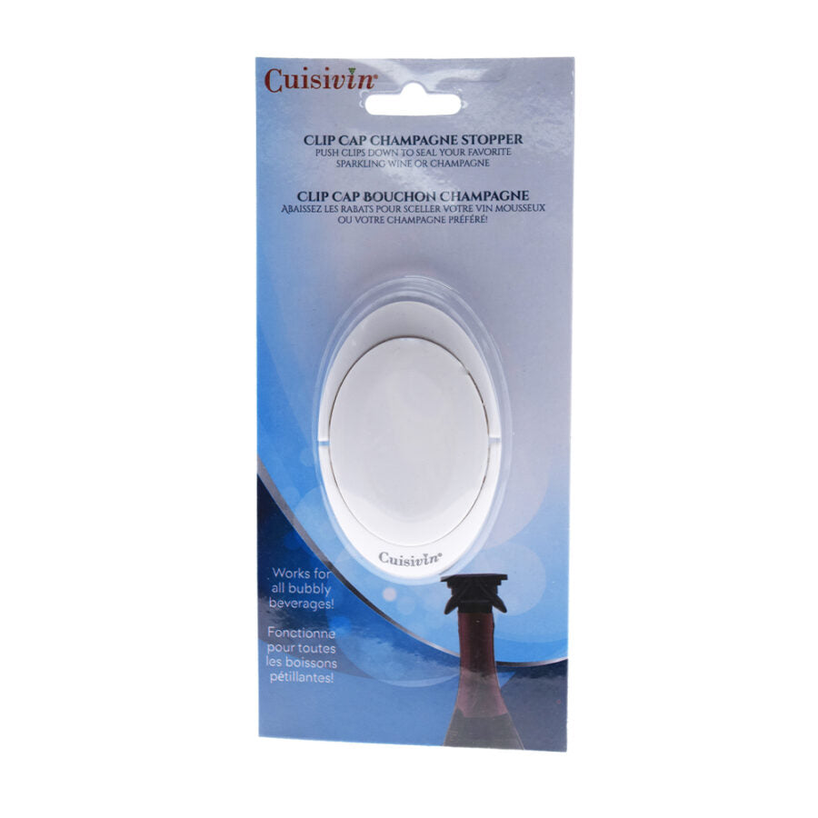 Cuisivin Clip Cap Champagne Stopper – White