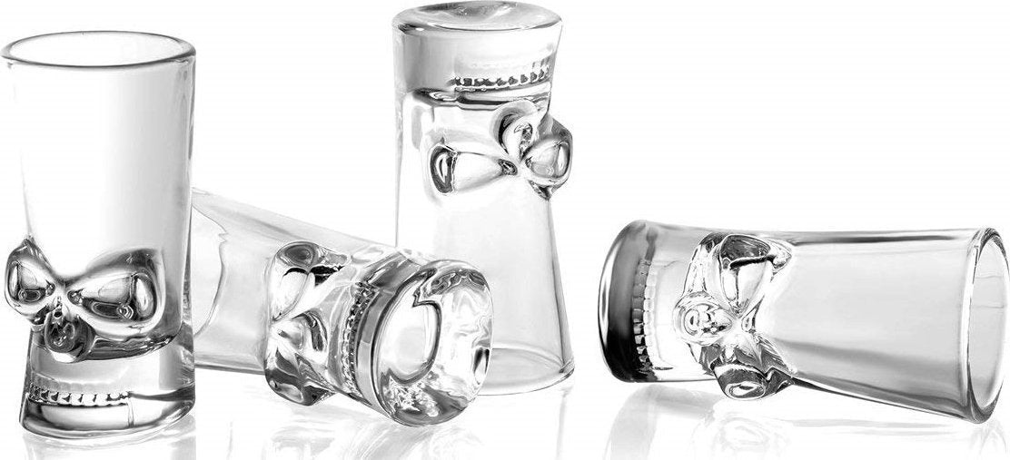 Skull Shop Glasses set of 4