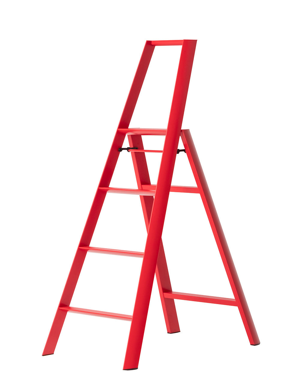 Lucano Step stool 4 step with handle Red