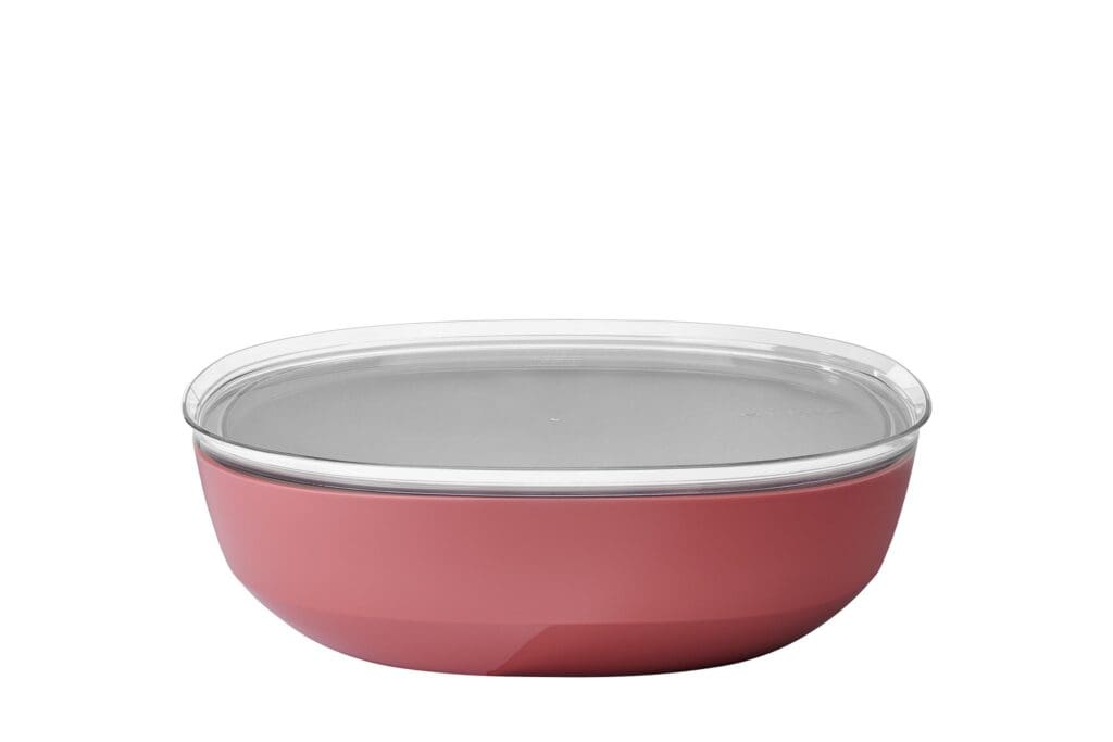SILUETA Serving Bowl w/Lid, Large Vivid-Mauve