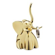 Zoola Elephant Ring Holder Gold