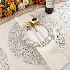 Round Placemat Silver