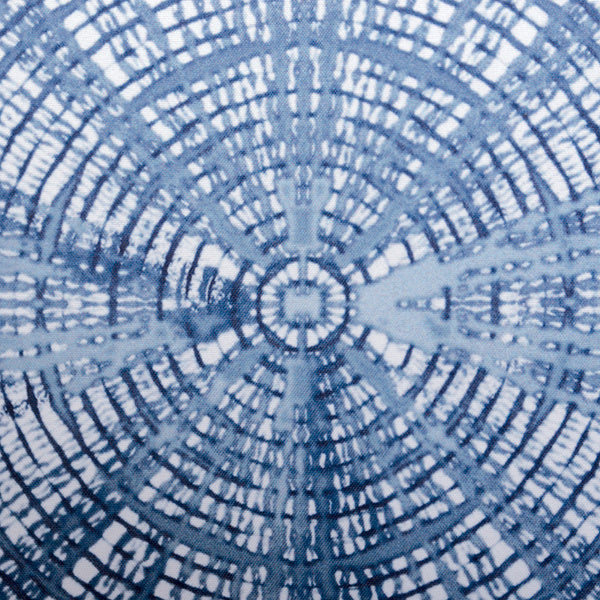 TREE RINGS SHOWER CURTAIN MICRO FIBER FABRIC BLUE 180 X 180cm 110 GSM