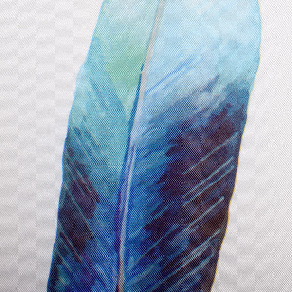 FRESH FEATHERS SHOWER CURTAIN FABRIC MULTI 180 X 180cm