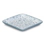 Denim daisy square plate 12 cm