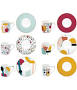 Modernism Espresso Cups & Saucers Set of 6