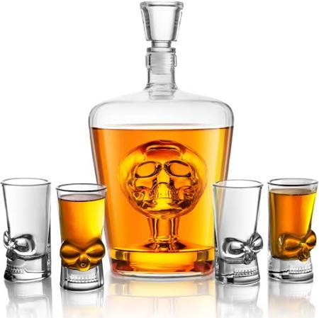 BRAIN FREEZE SKULL DECANTER SET