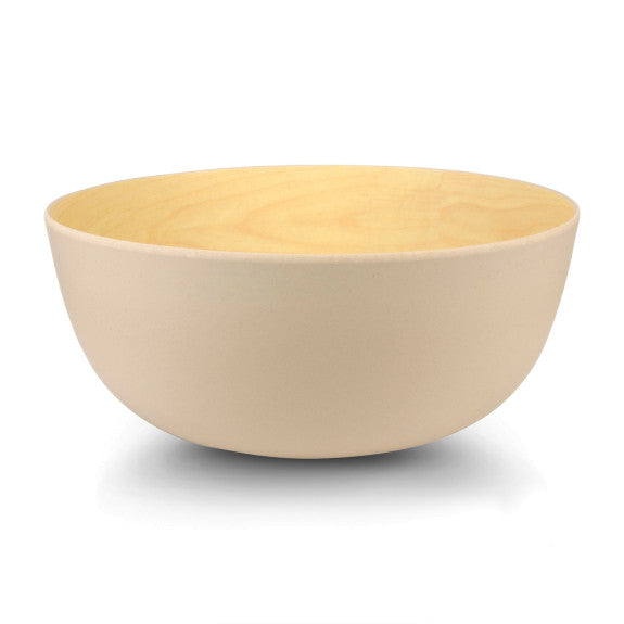 Bamboo Sand Bowl 23cm white
