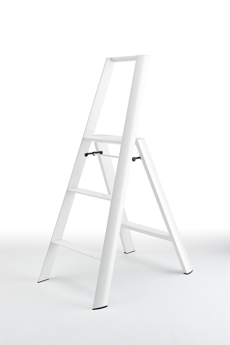Lucano Step stool 3 step with handle White