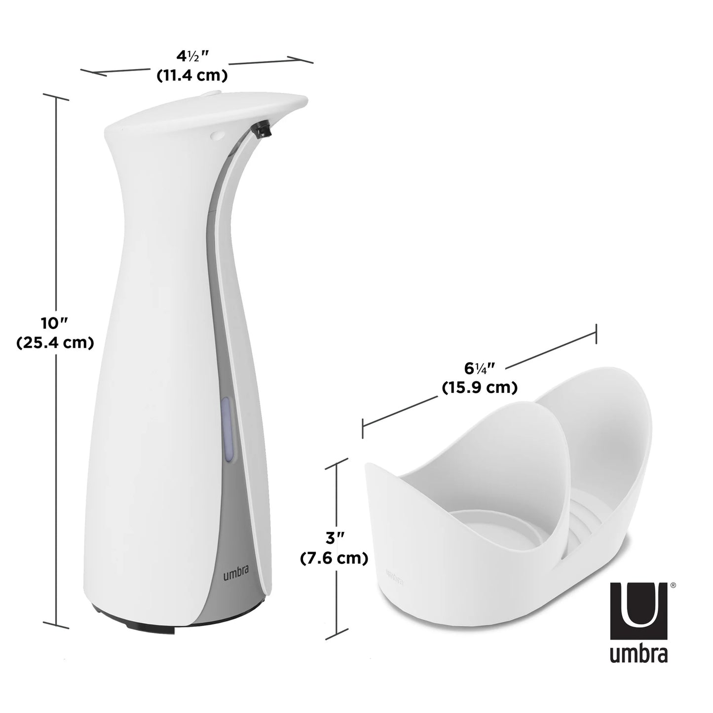 OTTO Sponge Caddy Auto soap & sanitizer disp WHITE