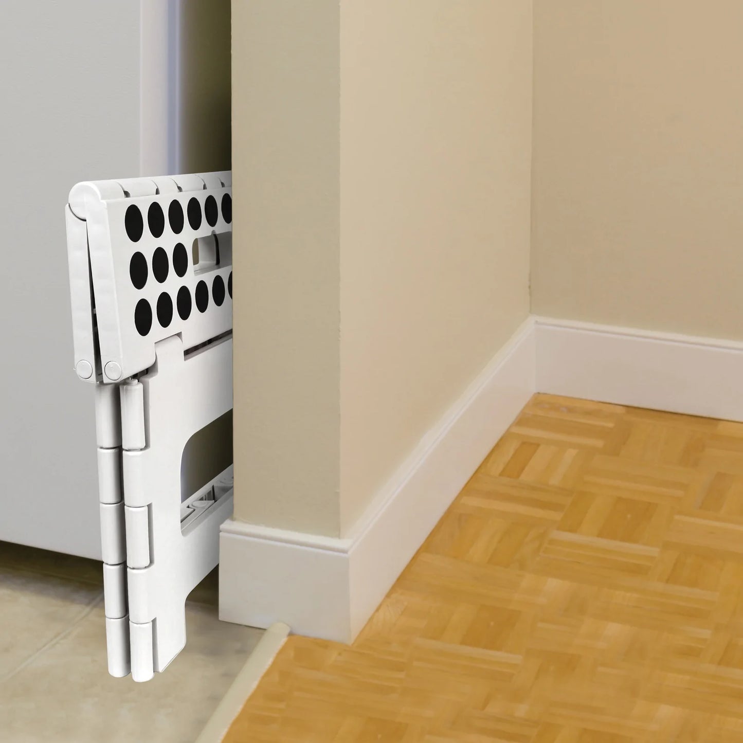 Folding Stool WHITE Rhino small