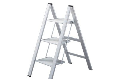 Slim Step stool 3 step white