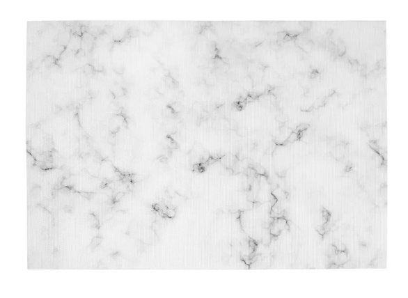 Vinyl Placemat Marble printed White