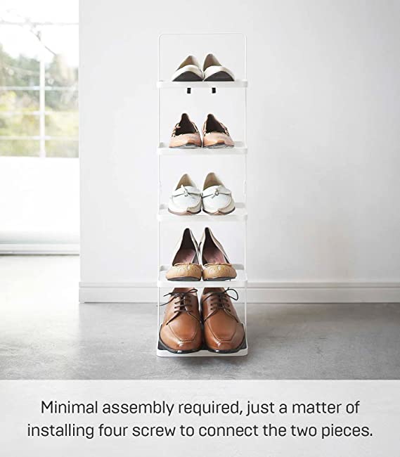 Tower shoe rack tall WHITE Yamazaki