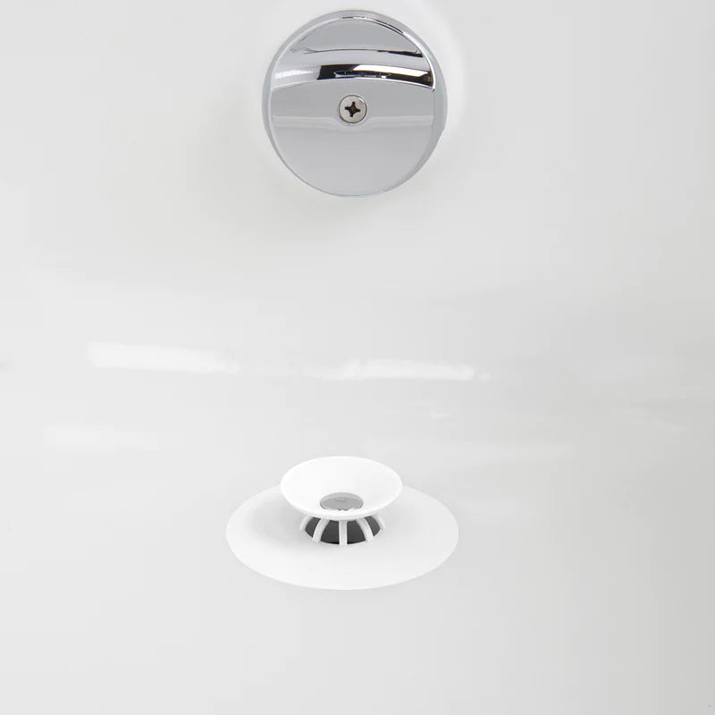 Flex Drain Stop & Hair Catcher WHITE