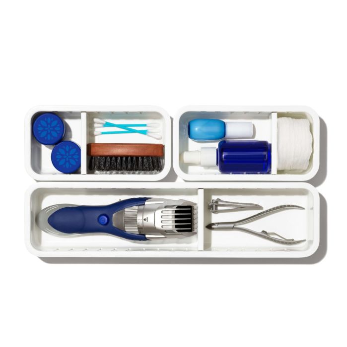 3pc Slim Adjustable Drawer bin set