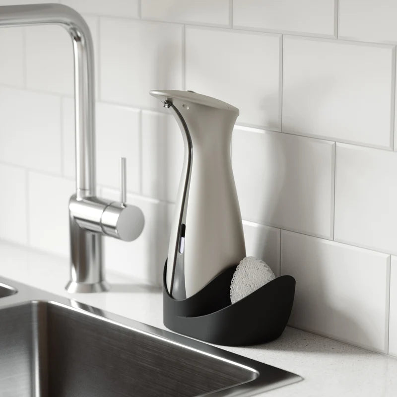 OTTO Sponge Caddy Auto soap and Sanitizer disp NICKEL