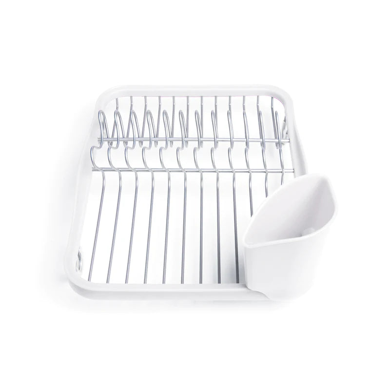 Sinkin Dish Rack WHITE-NICKEL