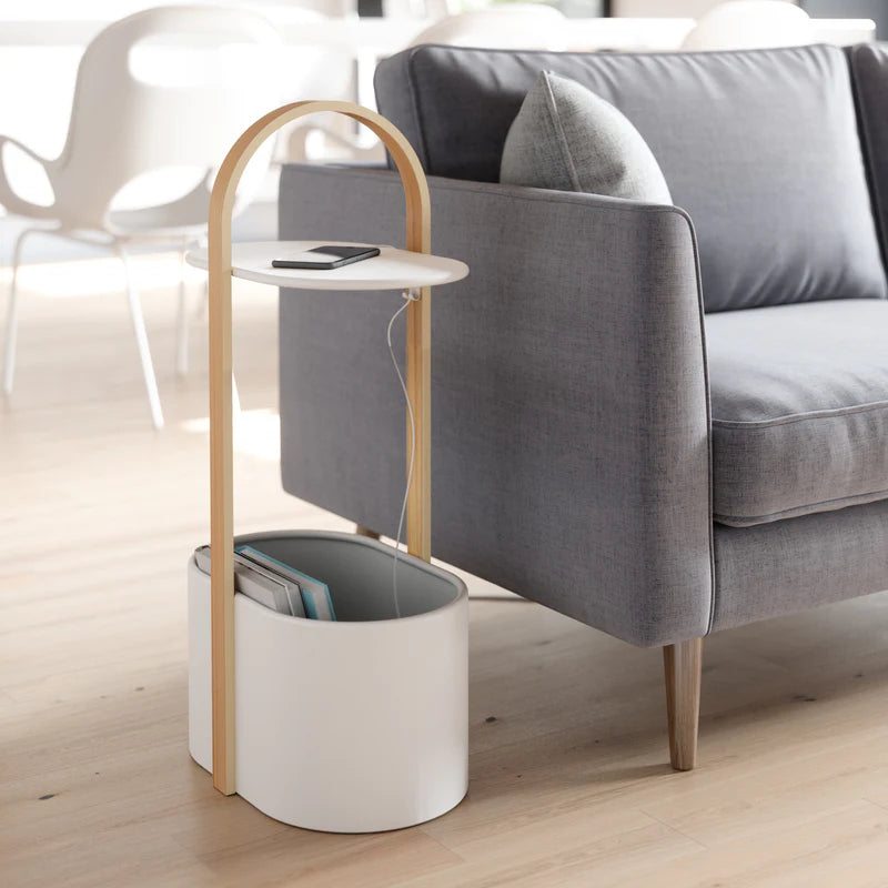 Bellwood Storage Table WHT/Nat