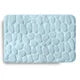 Embossed Stone Memory Foam Bath Mat Aqua