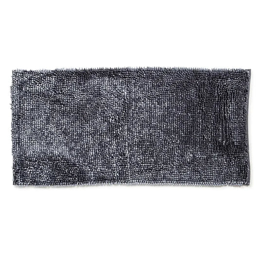 Luxury Chenille Bath Mat 20 X 42'' Charcoal