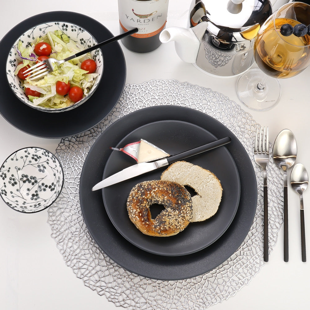 Placemat Round silver