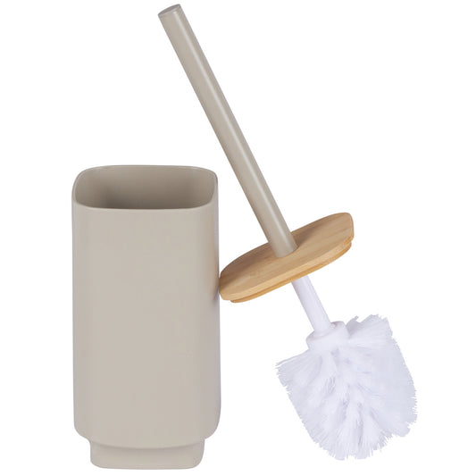 ASPEN TOILET BRUSH PP W/BAMBOO Taupe