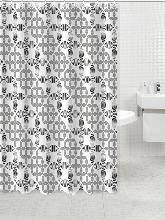 LUCKY PEVA SHOWER CURTAIN FROST/BLK 180 X 180 cm 6G