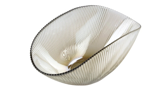 Radiance 26.5cm Glass Oval Bowl, Coffee