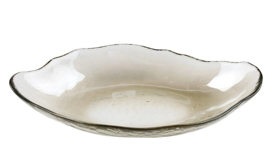 Nathan 28cm Oblong Glass Bowl, Coffee