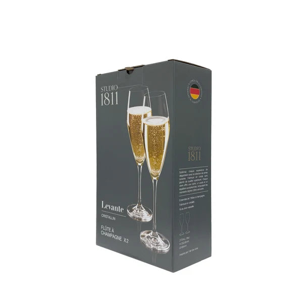 Levante Champagne Flute 272ml (9oz) Set Of 2