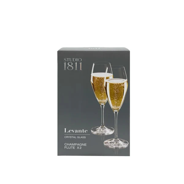 Levante Champagne Flute 272ml (9oz) Set Of 2